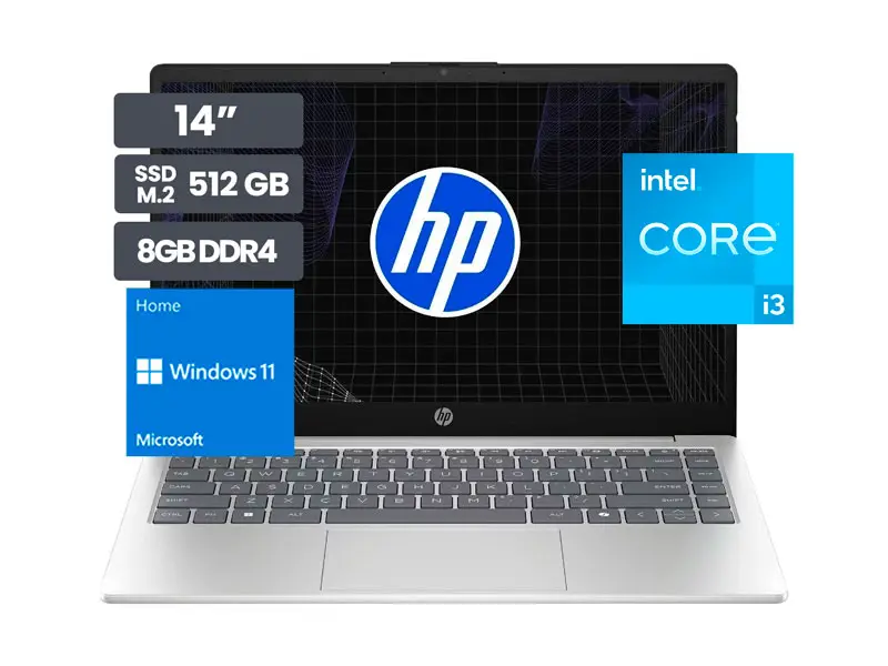 Laptop HP 14-EP0132LA 14″ Intel Core i3-N3050 8GB SSD512GB W11Home