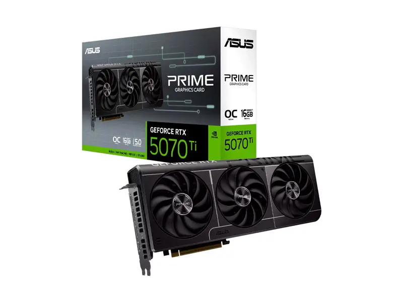 Tarjeta Grafica ASUS PRIME Gaming NVIDIA GeForce RTX 5070 TI 16GB OC GDDR7