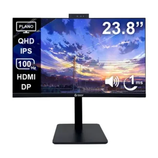 Monitor Teros TE-2416CS 23.8″ QHD PLANO IPS 100Hz 1ms Camara Parlantes