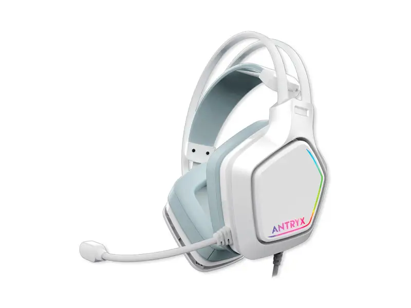 Auricular Gaming Antryx Chrome Storm Enigma 7.1 Virtual White