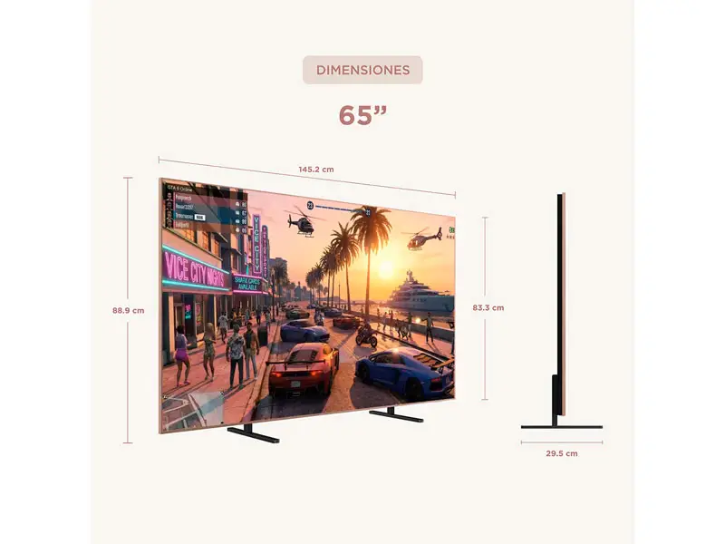 Televisor TCL SMART TV ART 65″ QD MINILED 4K UHD 65A400 PRO - Imagen 3
