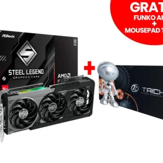 Tarjeta Grafica ASRock RADEON RX 9070 XT 16GB Steel Legend Dark GDDR6 PCI-E 5.0