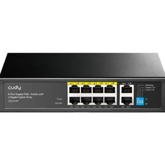 Switch CUDY GS1010P 8 puertos Gigabit POE+ 2 puertos Uplink