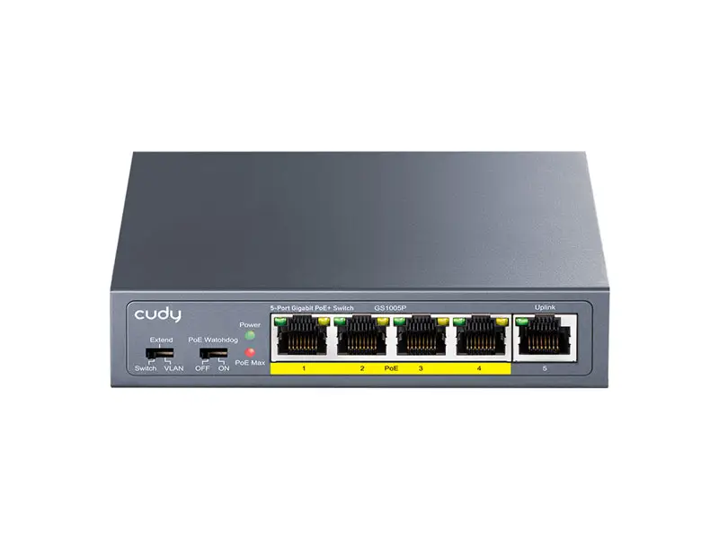 Switch CUDY GS1005P 5 puertos Gigabit POE+