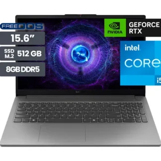 Laptop Gamer Lenovo LOQ 15IAX9E 15.6″ Intel Core i5 12450HX 8GB SSD512GB RTX3050 6GB No incluye Windows