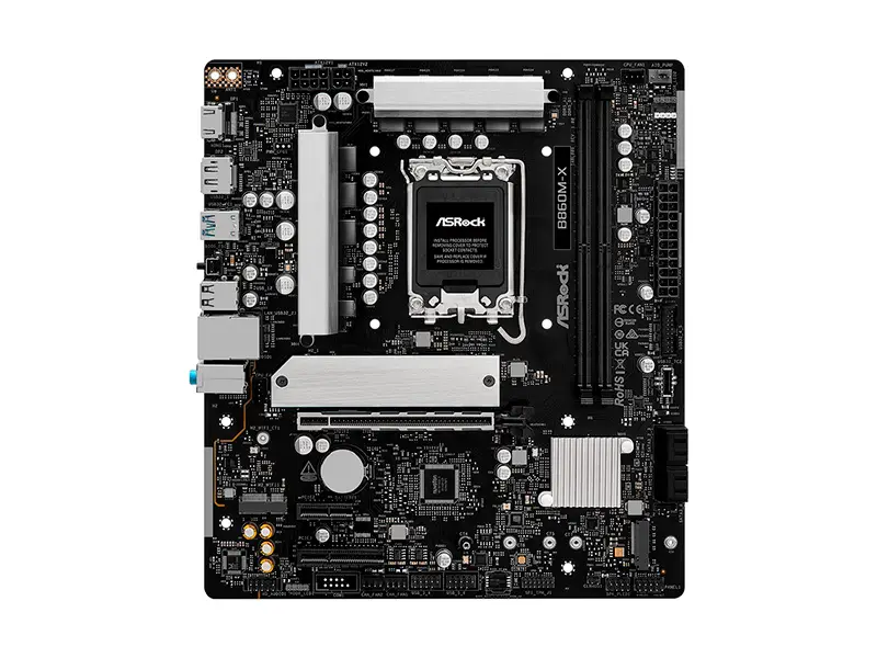 Placa ASRock B860M-X LGA1851 mATX DDR5 Bluetooth 5.3 HDMI DP - Imagen 2