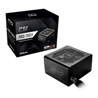 Fuente ASRock PRO-750B 750W Power supply 80 Plus Bronze Black
