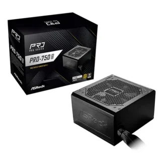Fuente ASRock PRO-750G 750W Power supply 80 Plus Gold Black