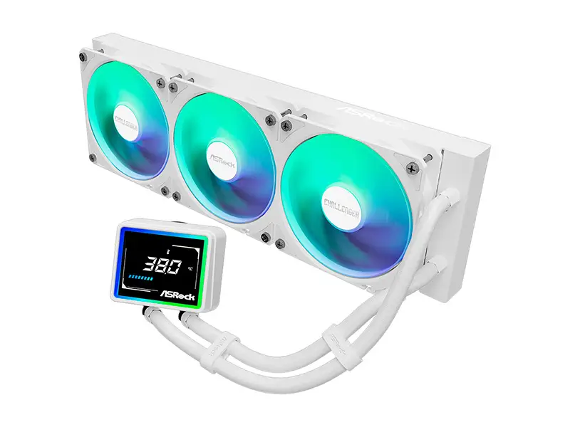 Cooler CPU ASRock Challenger 360 Digital Refrigeracion Liquida White - Imagen 2
