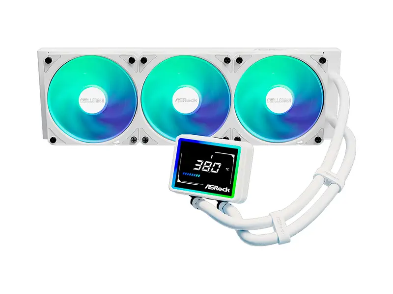Cooler CPU ASRock Challenger 360 Digital Refrigeracion Liquida White