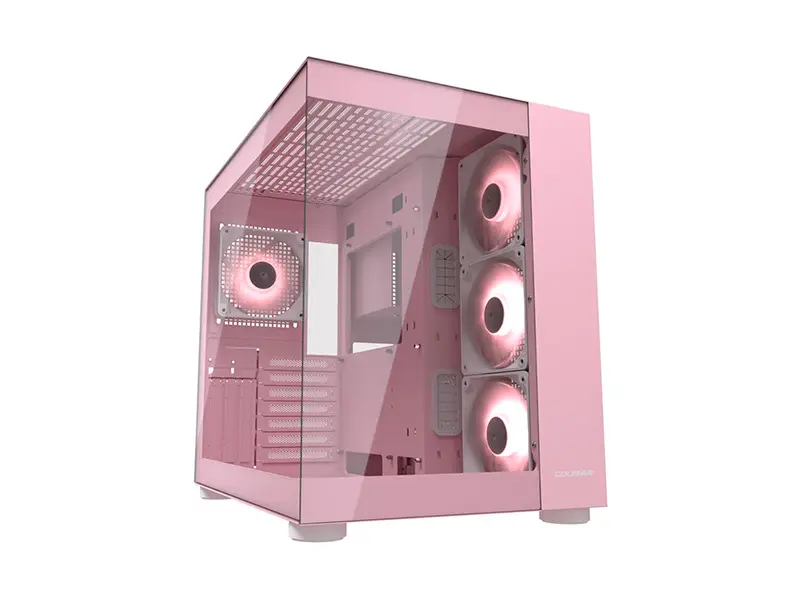 Case Cougar FV150 RGB Mid-Tower Vidrio Templado Pink