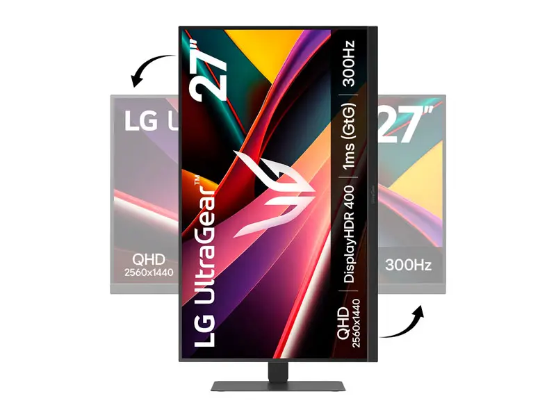 Monitor Gaming LG 27 UltraGear 27G640A-B 27″ QHD 300Hz 1ms HDMI DP