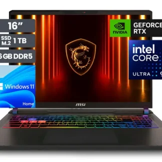 Laptop Gamer MSI Vector 16 HX A2XWIG 16″ 240Hz Intel Ultra 9 275HX 16GB SSD1TB RT5080 16GB Wind11 Home