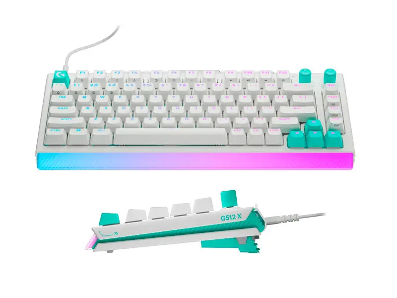 Teclados Gaming Logitech G G512 X 75 TACTILE USB WHITE - Imagen 3