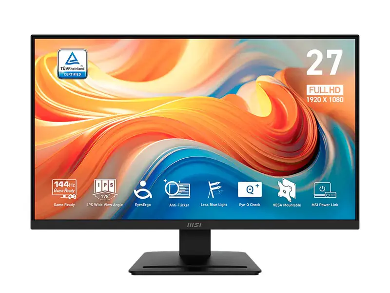 Monitor 27 MSI PRO MP273L E14 FHD 144Hz IPS HDMI VGA
