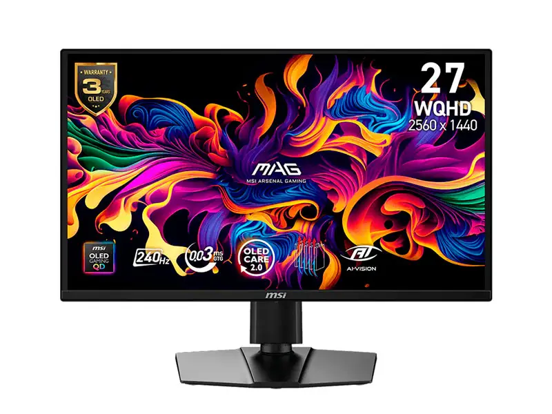 Monitor Gaming 27 MSI MAG 272QP QD OLED X24 2K WQHD HDMI DP