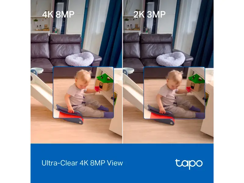 Camara Cloud TP-Link Tapo C250 Pan/Tilt AI Home Security 4K 8MP Vigilancia - Imagen 3