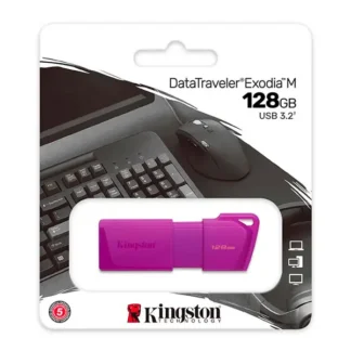 Memoria USB 3.2 128GB Kingston DataTraveler Exodia Purple Neon