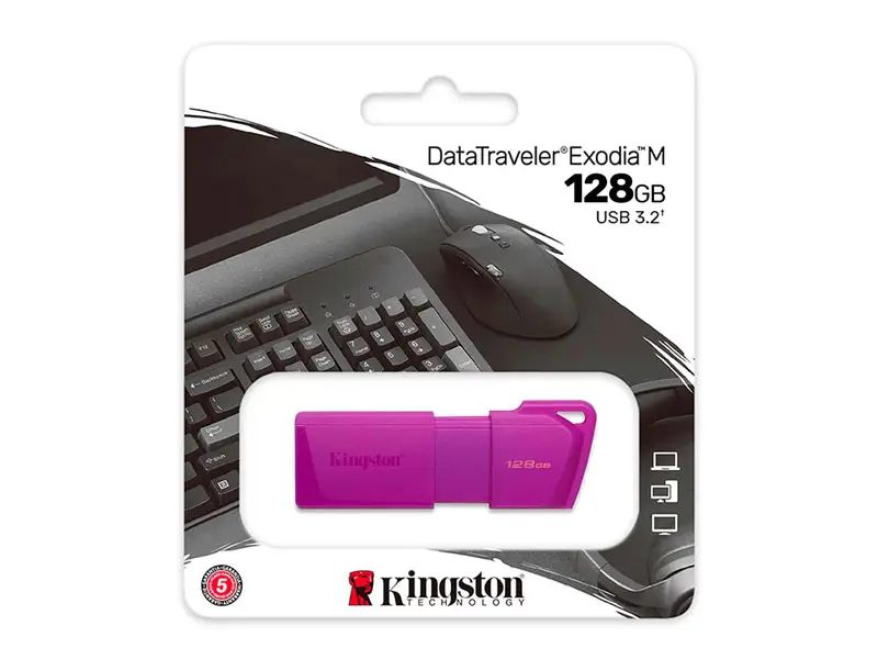 Memoria USB 3.2 128GB Kingston DataTraveler Exodia Purple Neon