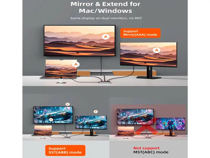 Spliter de video CABLETIME 2 puertos HDMI CP36G 4K 60Hz - Imagen 3