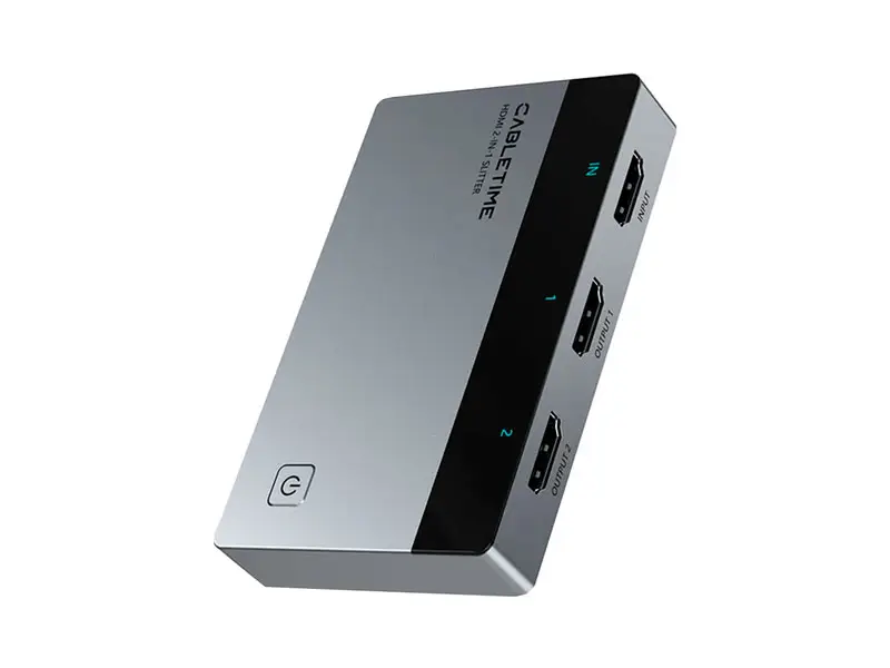 Spliter de video CABLETIME 2 puertos HDMI CP36G 4K 60Hz - Imagen 2