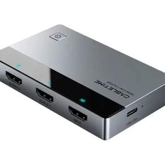 Spliter de video CABLETIME 2 puertos HDMI CP36G 4K 60Hz