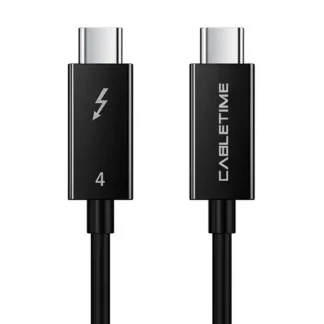 Cable USB-C Thunderbolt 4 0.8mt CABLETIME CT40G 8K 100W
