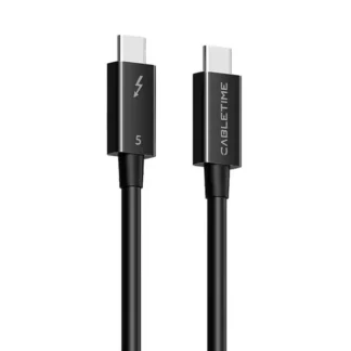 Cable USB-C Thunderbolt 5 0.8mt CABLETIME CT50G 8K 240W