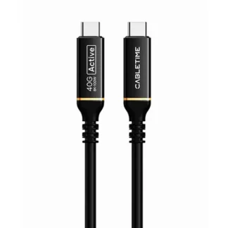 Cable USB-C a USB-C 3mts CABLETIME CU43N 100W 8K