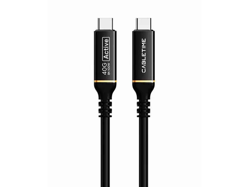 Cable USB-C a USB-C 3mts CABLETIME CU43N 100W 8K