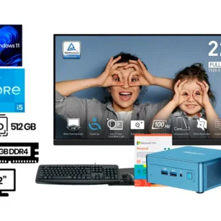 COMPUTADORA GEEKOM IT12 Core i5-12450H 16GB SSD512 + Monitor 22″ W11Pro