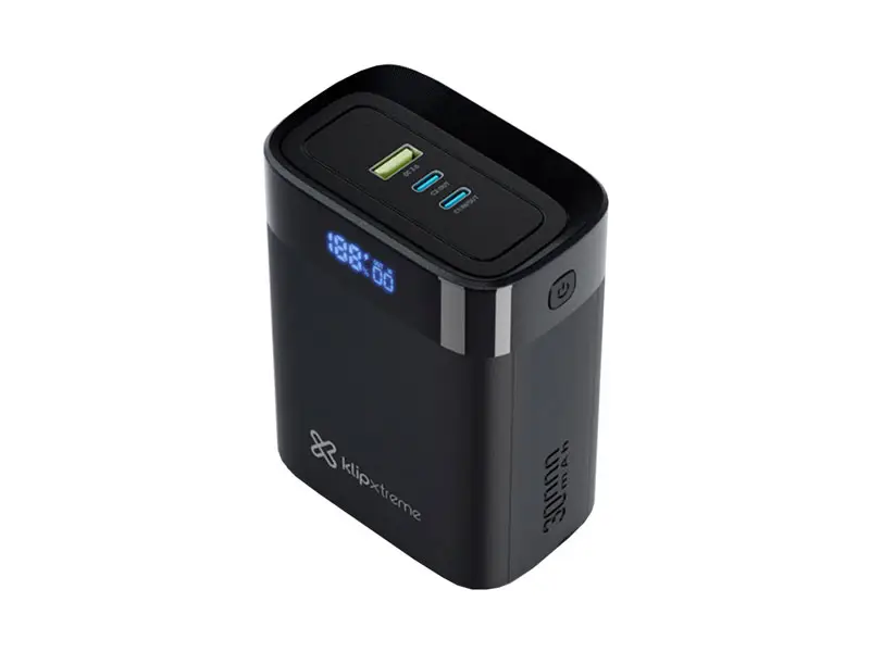 Power Bank KPB-850 Klip Xtreme PowerCell 30000mAh USB-C Negro - Imagen 3