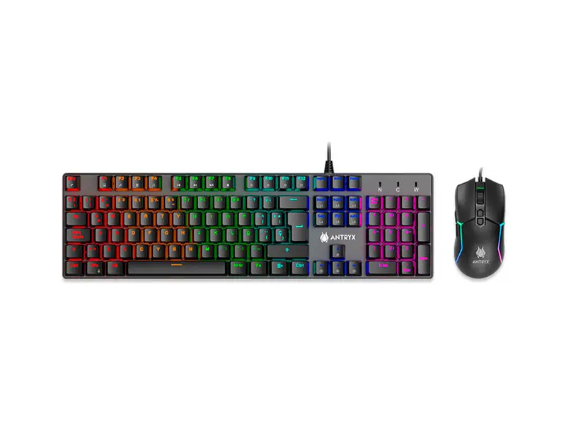 Teclado Mecanico + Mouse Antryx GC-3500 Black/Red Switch (AGC-3500KRE-SP) - Imagen 2