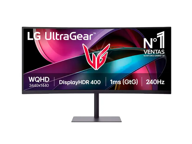 Monitor Gaming LG 34 UltraGear 34G630A-B 34″ Curvo WQHD DP HDMI 240Hz 1ms