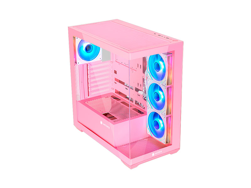 Case Antryx FX 750 ARGB FAN X4 Pink/Vidrio Templado - Imagen 2
