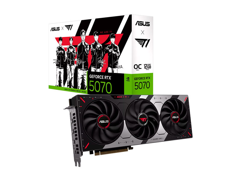 Tarjeta Grafica ASUS T1 GAMING NVIDIA GeForce RTX 5070 OC 12GB GDDR7