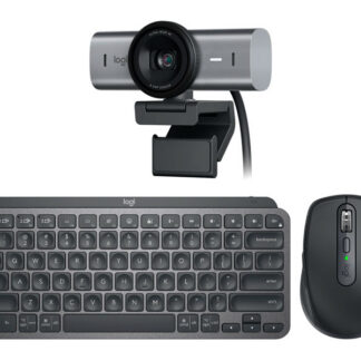 Combo Logitech MX Teclado Keys Mini + Mouse ANYWHERE 3S + Camara brio pro 700 Wireless Graphite