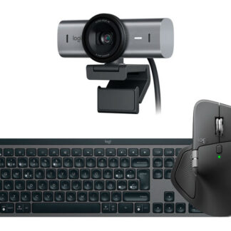 Combo Logitech MX Teclado Keys S Iluminated + Mouse MASTER 4 + Camara Brio Pro 700 Wireless Black/Graphite