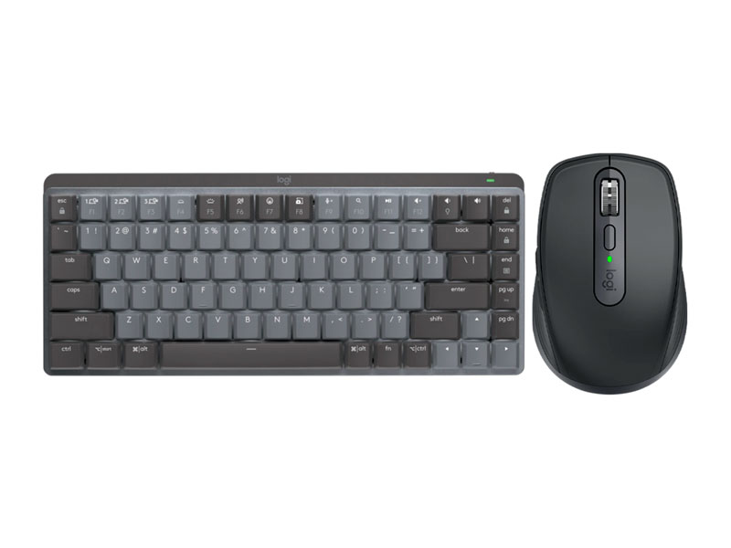 Combo Logitech MX Teclado Mechanical Mini + Mouse ANYWHERE 3S Wireless Graphite