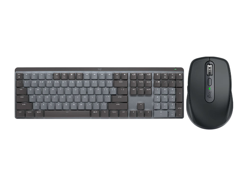 Combo Logitech MX Teclado Mechanical + Mouse ANYWHERE 3S Wireless Graphite