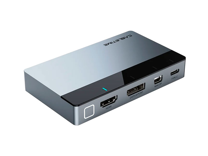 Conmutador HDMI 4 en 1 CABLETIME CB00G USB-C/HDMI/DP/Mini DP - Imagen 2