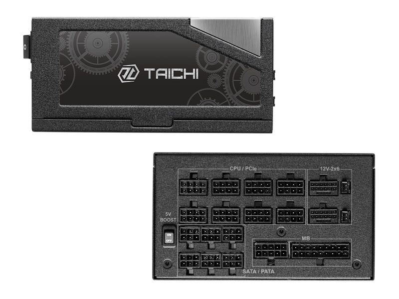 Fuente ASRock Taichi TC-1650T 1650W Power supply 80 Plus TITANIUM Black - Imagen 3