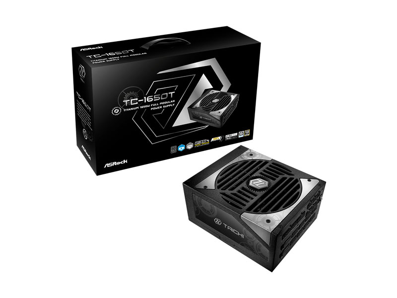 Fuente ASRock Taichi TC-1650T 1650W Power supply 80 Plus TITANIUM Black