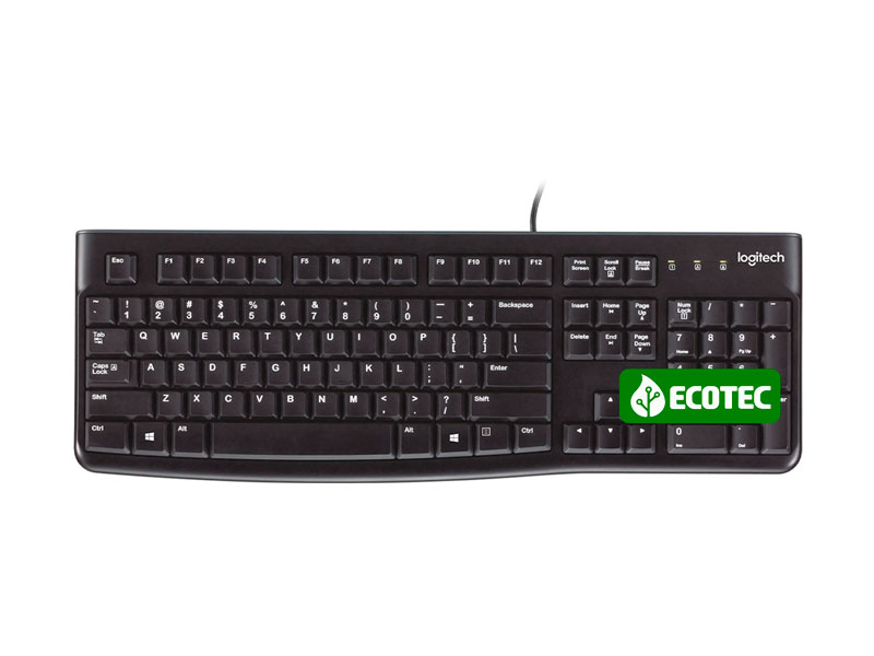 Teclados Logitech K120 USB Black