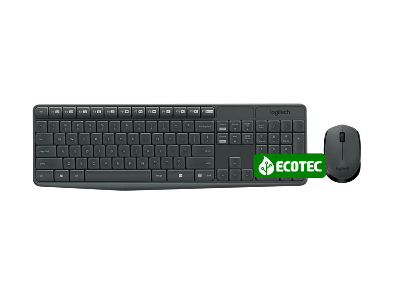 Teclado + Mouse Logitech Wireless MK235