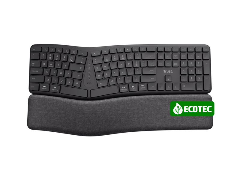 Teclado Trust Ergonomico BT Wireless