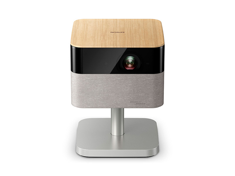 Proyector Epson Smart Portátil Lifestudio Flex Plus EF-72 4K PRO UHD Roble