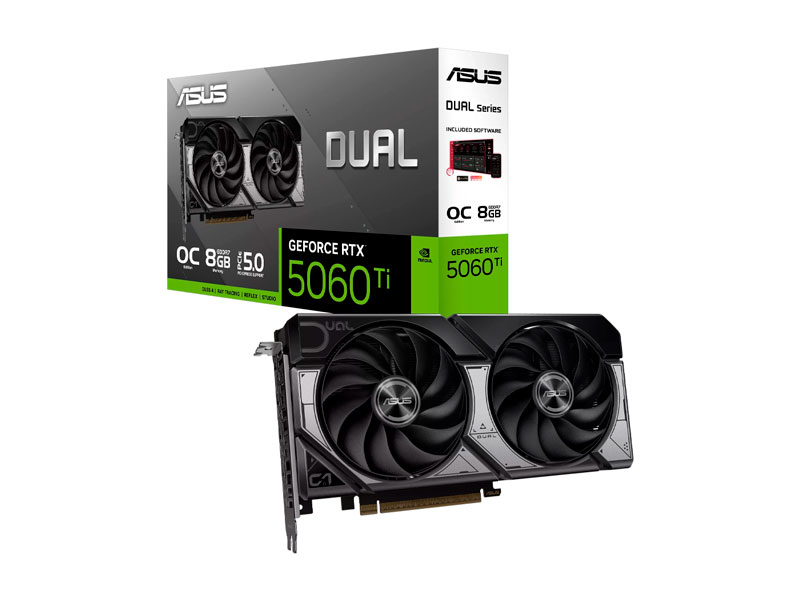 Tarjeta Grafica ASUS NVIDIA GeForce RTX 5060Ti Dual OC 8GB GDDR7