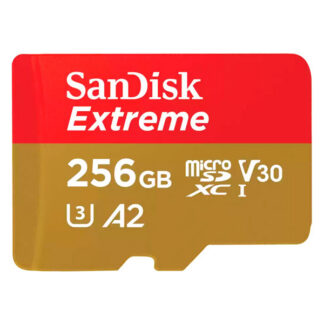 Memoria micro SD 256GB Sandisk Extreme UHS-I 190MB/s (SDSQXAV-256G-GN6MA)