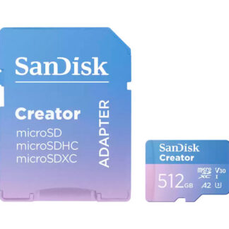 Memoria micro SD 512GB Sandisk Extreme UHS-I 190MB/s (SDSQXAV-512G-GN6MS)